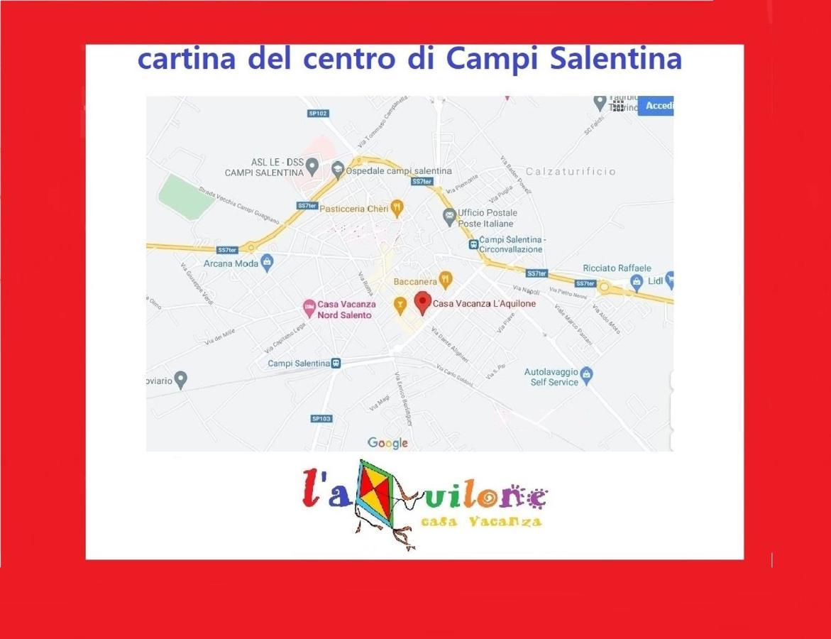 Casa Vacanza L'Aquilone 캄피 살렌티나 외부 사진